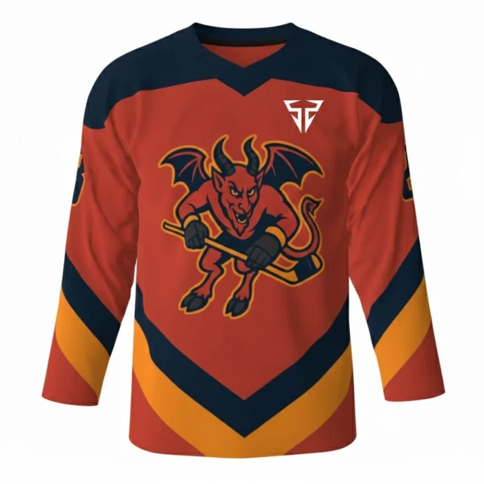 Leeds Devils Red Hockey Jersey