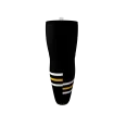 Armadillos Black Ice Hockey Socks side view
