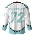Bearsharks White Hockey Jersey back