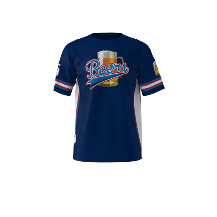 Beers Blue Softball Jersey