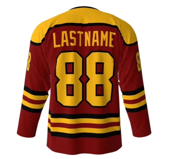 Chimera Red Hockey Jersey back Chimera Red Hockey Jersey back