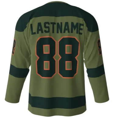 Chupacabras Green Hockey Jersey back (1)