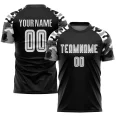 Custom Black White-Camo Sublimation Soccer Uniform Jersey (6)