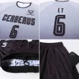 Custom Gray Black Sublimation Fade Fashion Soccer Uniform Jersey (5)
