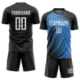 Custom Light Blue White-Black Sublimation Soccer Uniform Jersey (1)