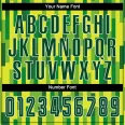 Custom Neon Green Green-Gold Sublimation Soccer Uniform Jersey (2)