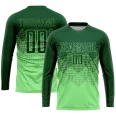 Custom Pea Green Green Sublimation Soccer Uniform Jersey (3)