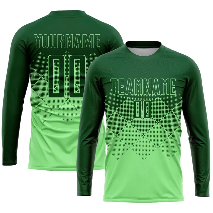 Custom Pea Green Green Sublimation Soccer Uniform Jersey (3) Custom Pea Green Green Sublimation Soccer Uniform Jersey (3)