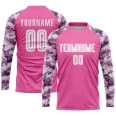 Custom Pink White-Camo Sublimation Soccer Uniform Jersey (4)