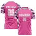 Custom Pink White-Camo Sublimation Soccer Uniform Jersey (6)