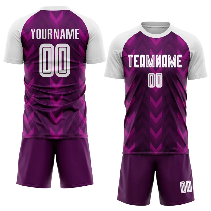 Custom Purple White Sublimation Soccer Uniform Jersey (1) Custom Purple White Sublimation Soccer Uniform Jersey (1)