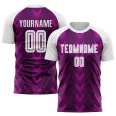 Custom Purple White Sublimation Soccer Uniform Jersey (4)