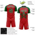Custom Red Kelly Green-White Sublimation Moroccan Flag Soccer Uniform Jersey (1)