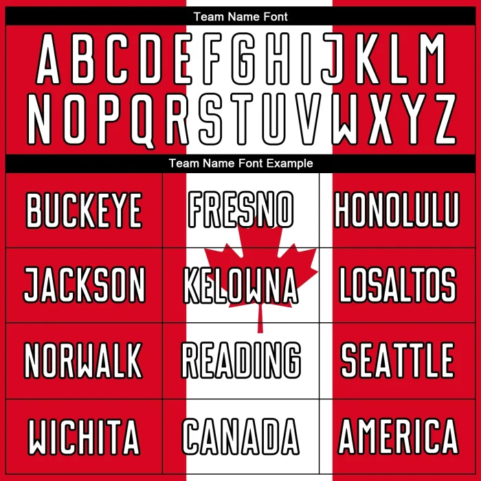 Custom Red White-Black Sublimation Canadian Flag Soccer Uniform Jersey (3) Custom Red White-Black Sublimation Canadian Flag Soccer Uniform Jersey (3)