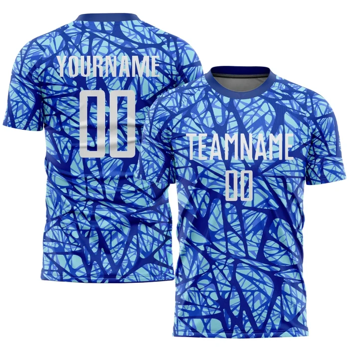 Custom Royal White-Light Blue Sublimation Soccer Uniform Jersey (4)