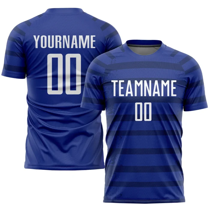 Custom Royal White-Navy Sublimation Soccer Uniform Jersey (4)