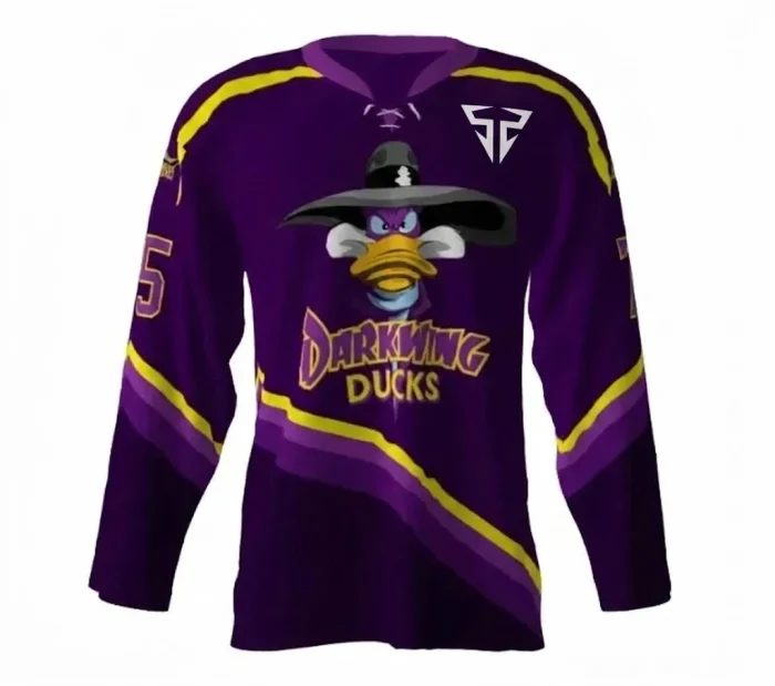 Darkwing Ducks Purple Hockey Jersey