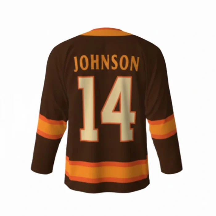 Dead Rabbits Brown Hockey Jersey BACK Dead Rabbits Brown Hockey Jersey BACK