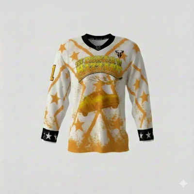 Dekes Of Hazard White Hockey Jersey