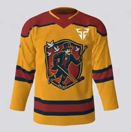 Dishin Magicians Gold Hockey Jersey front Dishin Magicians Gold Hockey Jersey