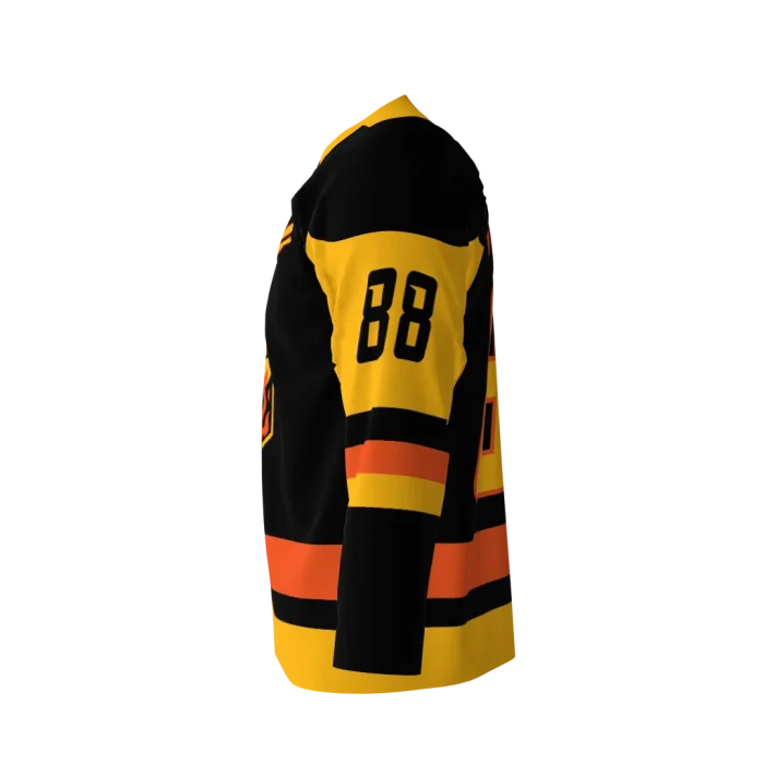 Fenrir’s Wrath Black Hockey Jersey left view Fenrir’s Wrath Black Hockey Jersey left view