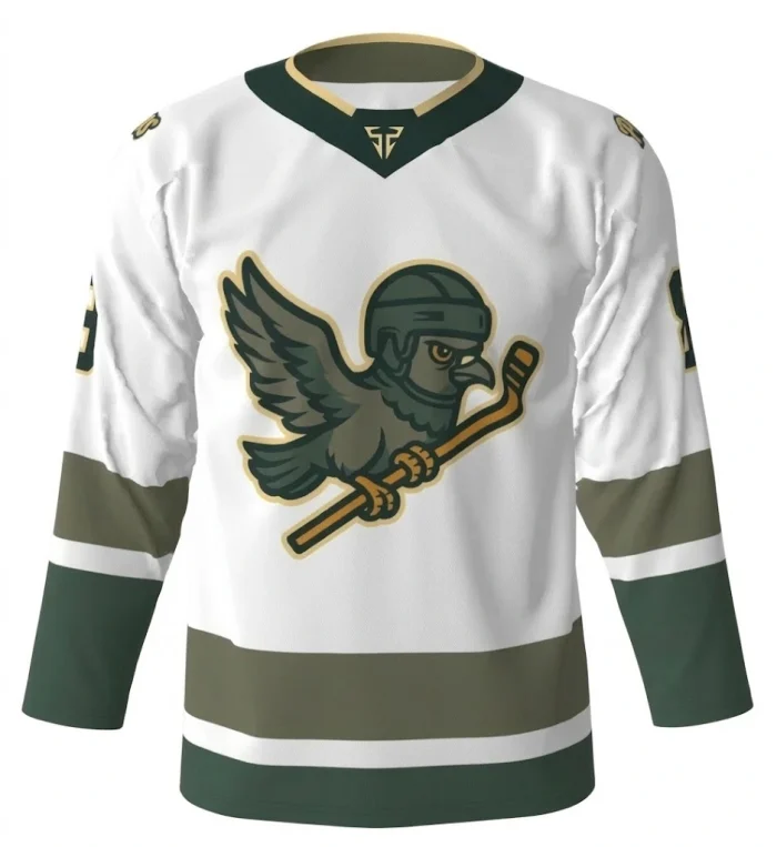 Flying Pigeons White Hockey Jersey