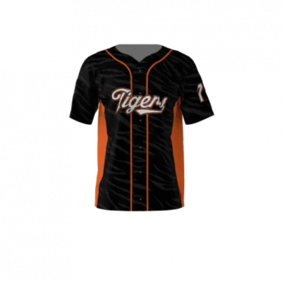 Tigers Black Baseball Jersey