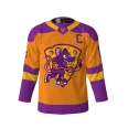 Front View-Rink Rats Orange Hockey Jersey
