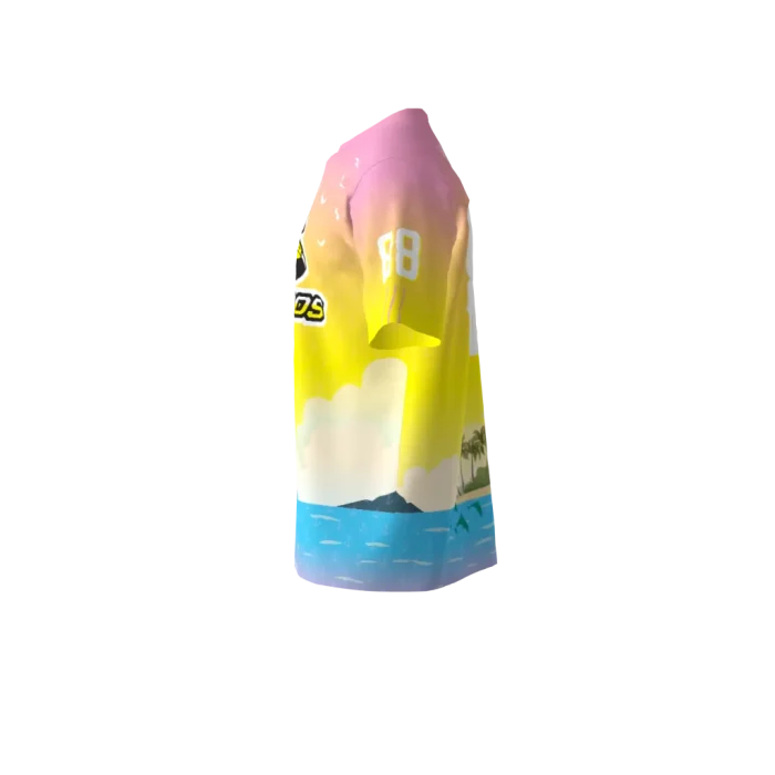 Greasy Flamingos Yellow Softball Jersey (1) Greasy Flamingos Yellow Softball Jersey (1)