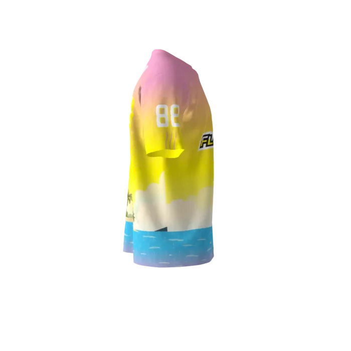 Greasy Flamingos Yellow Softball Jersey Greasy Flamingos Yellow Softball Jersey