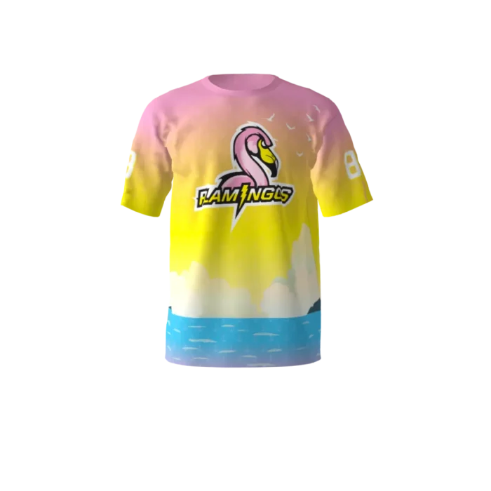 Greasy Flamingos Yellow Softball Jersey