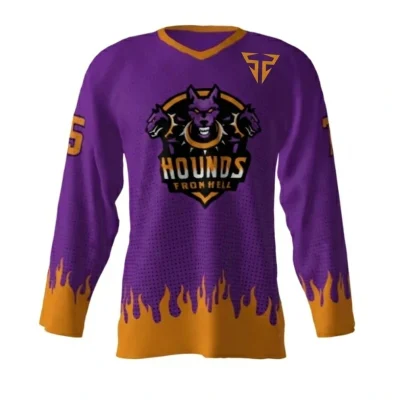 Hounds From Hell Purple Hockey Jersey