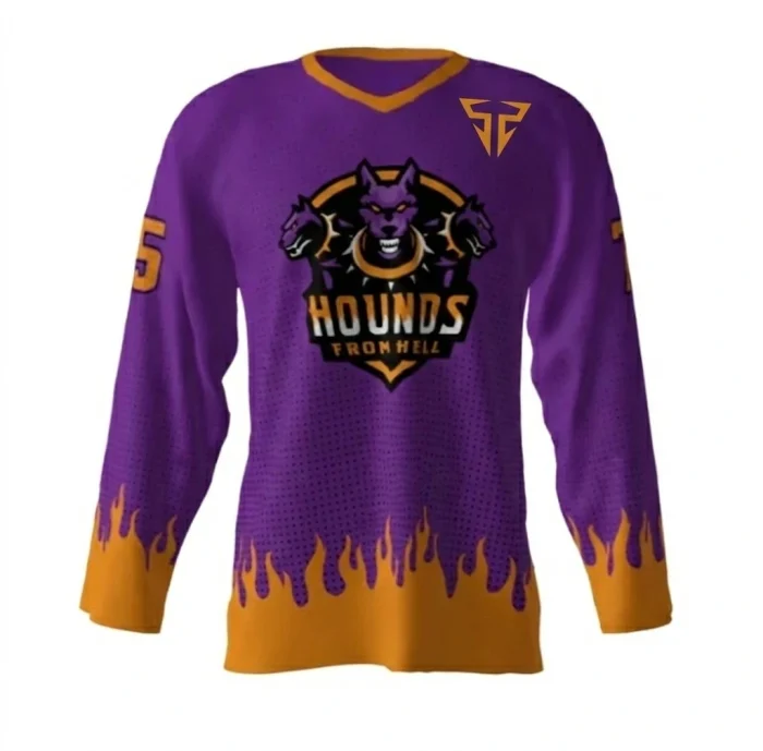 Hounds From Hell Purple Hockey Jersey