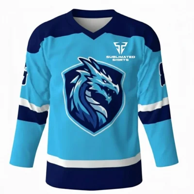 Ice Dragons Blue Hockey Jersey