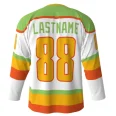 Invasion White Hockey Jersey back