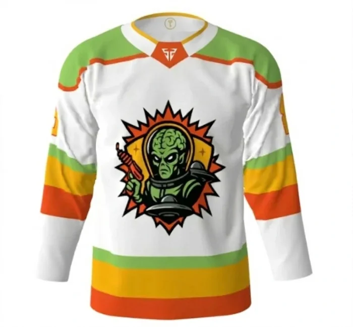 Invasion White Hockey Jersey