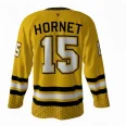 Killer Bees Gold Hockey Jersey back