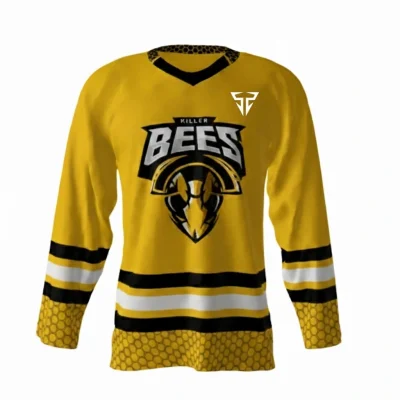 Killer Bees Gold Hockey Jersey