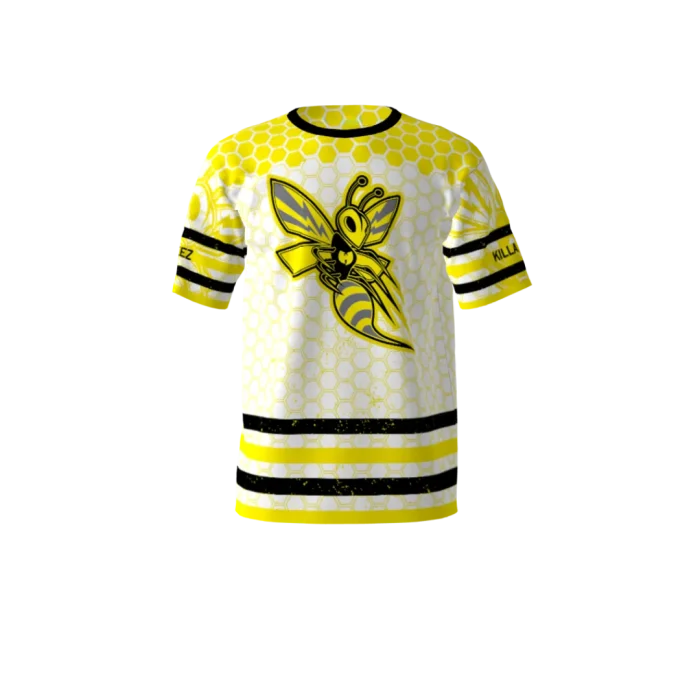 Killer Bees White Softball Jersey Killer Bees White Softball Jersey
