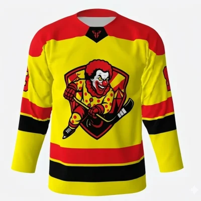 Killer Clowns Yellow Hockey Jersey
