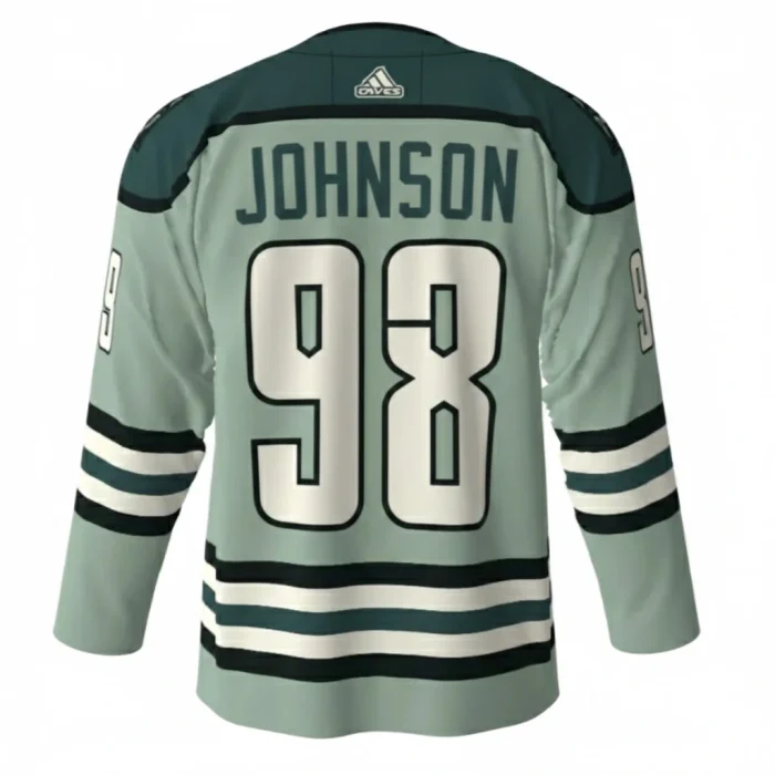 Necromancers Green Hockey Jersey back Necromancers Green Hockey Jersey back