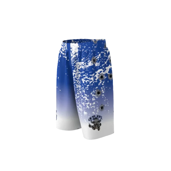 Outlawz White Softball Shorts