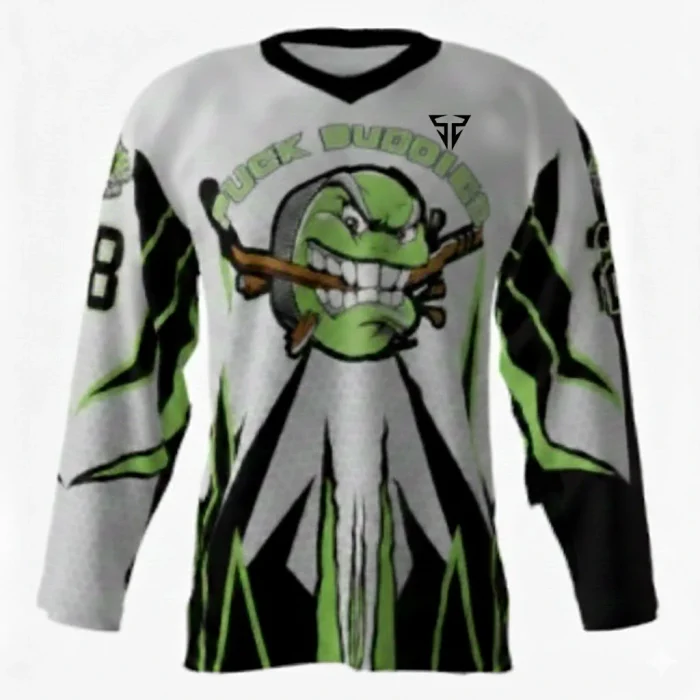 Puck Buddies Gray Hockey Jersey