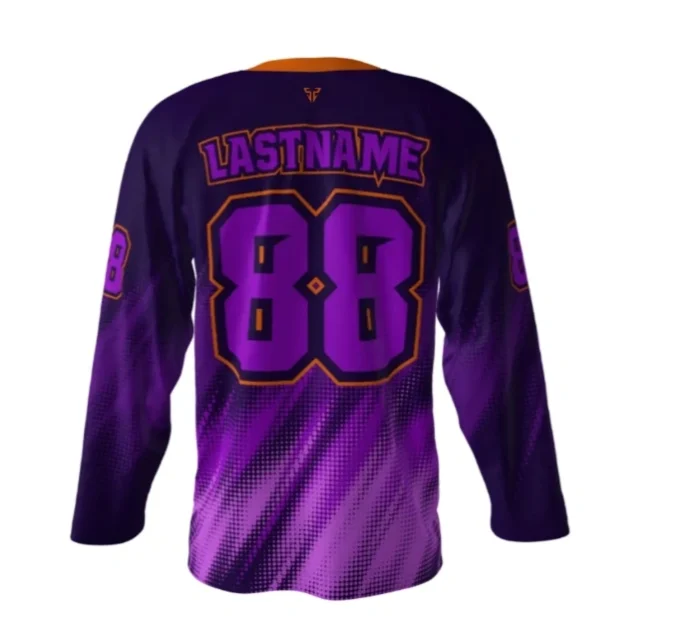 Rapture Purple Hockey Jersey back Rapture Purple Hockey Jersey back
