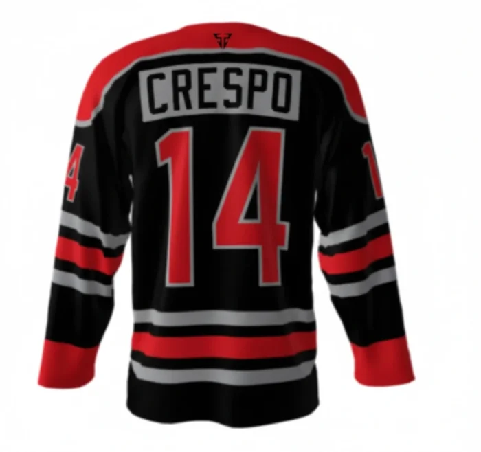 Ricktators Black Hockey Jersey back Ricktators Black Hockey Jersey back