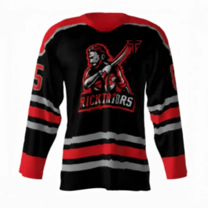 Ricktators Black Hockey Jersey front