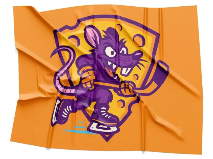 Rink Rats Orange Hockey Jersey (3) Rink Rats Orange Hockey Jersey (3)