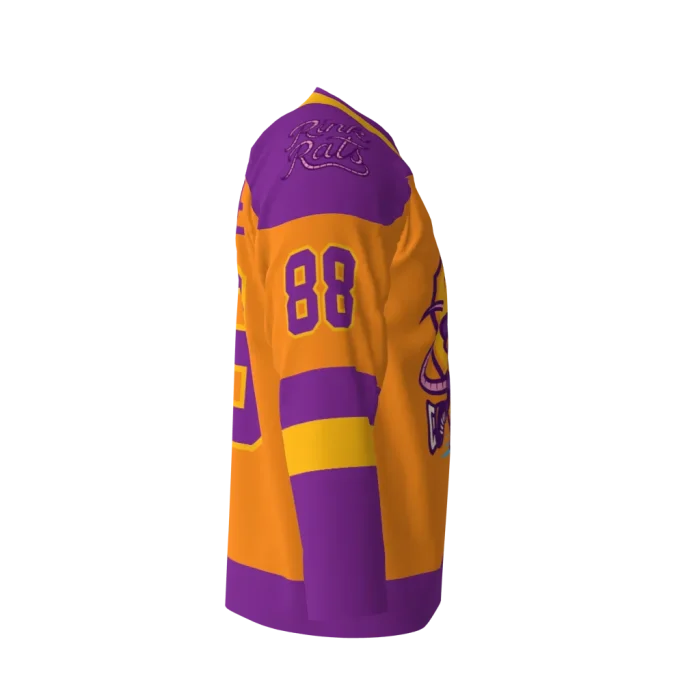 Rink Rats Orange Hockey Jersey Rink Rats Orange Hockey Jersey