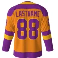 Rink Rats Orange Hockey Jersey back