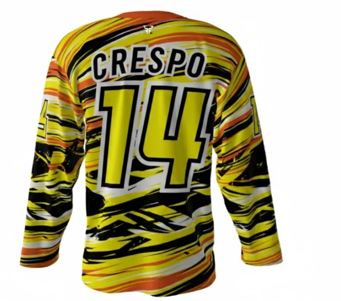Rolling Heatwave Hockey Jersey back Rolling Heatwave Hockey Jersey back